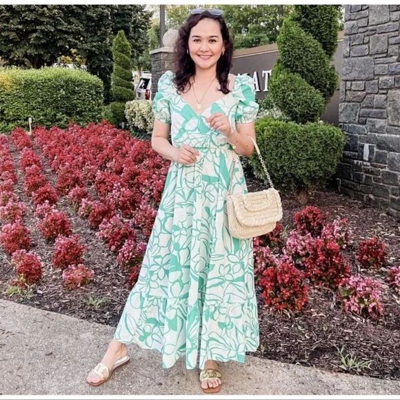 ZARA PRINTED POPLIN DRESS - Picture 5 of 11